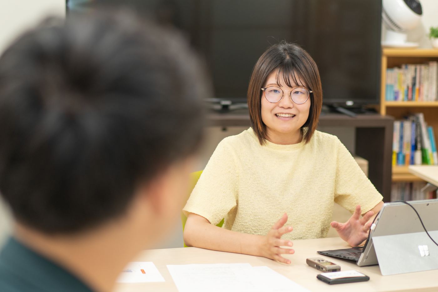 市民ライターによる取材の様子